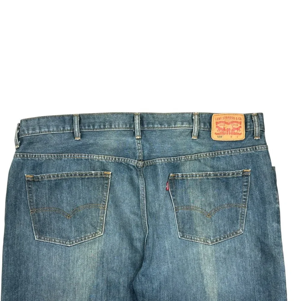 Levi Strauss 559 Range Blue‎ Straight Leg Relaxed Fit Jeans